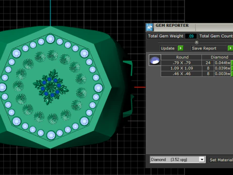 3D GOLD RING 3D Print Model