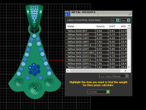 3D GOLD PENDANT 3D Print Model