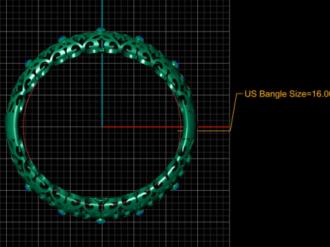 3D GOLD BRACSELET PENDANT 3D Print Model