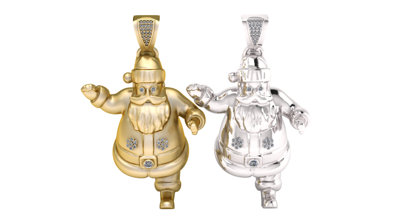 3D GOLD PENDANT Modello di stampa 3D .c4d .max .obj .3ds .fbx .stl .blend
