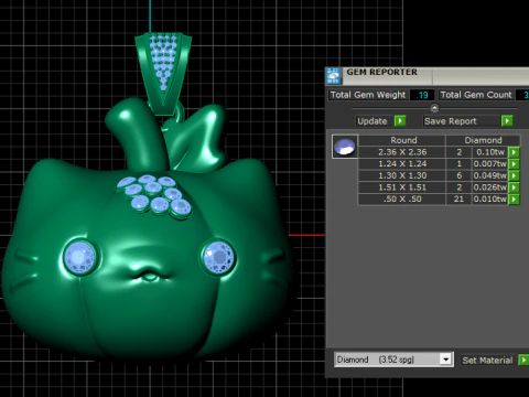 FACES PENDANT 3D Print Model