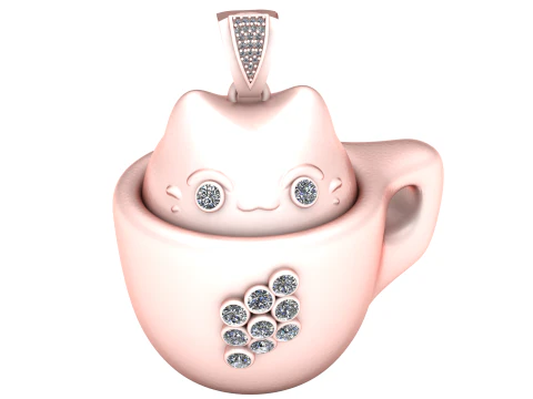 カップペンダント 3Dプリントモデル