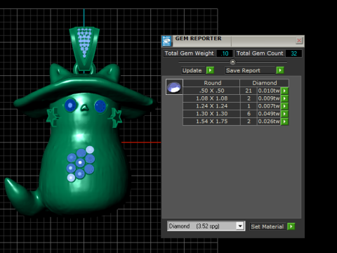 CAT GOLD PENDANT 3D Print Model