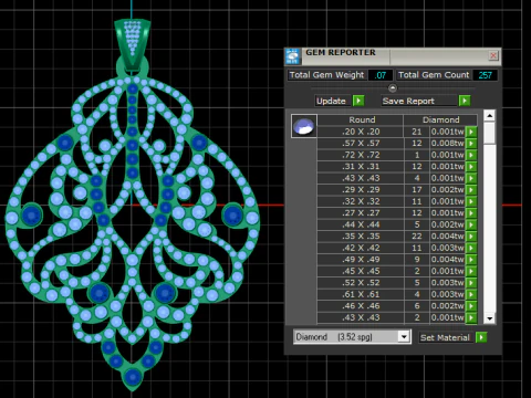 3D GOLD EARRING PENDANT 3D Print Model