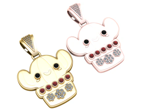 PINGENTE DE RATO Modelo de Impressão 3D