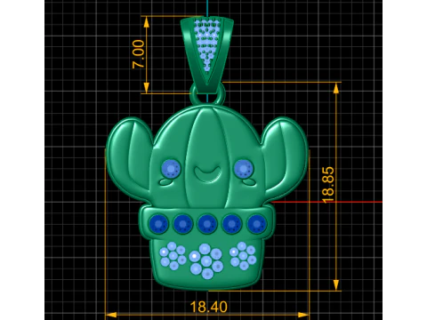 MOUSE PENDANT 3D Print Model