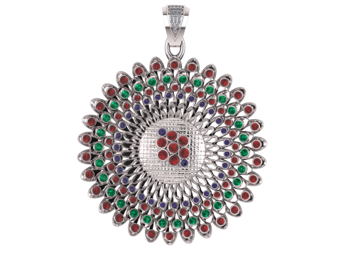 ROUND GOLD PENDANT 3D Baskı Modeli