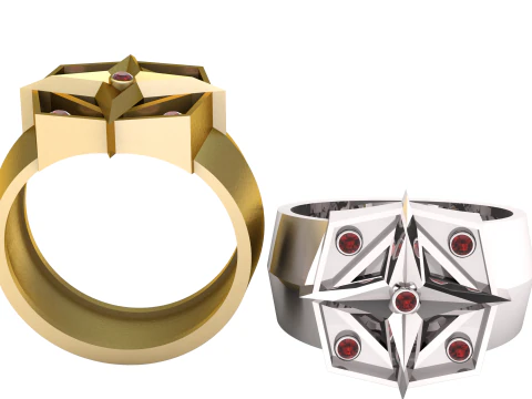 3D GOLD RING 3D Print Model