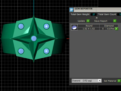3D GOLD RING 3D Print Model