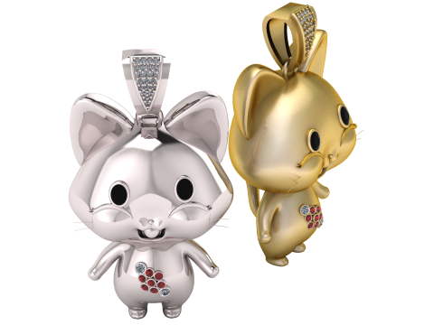 MOUES PENDANT 3D 打印模型