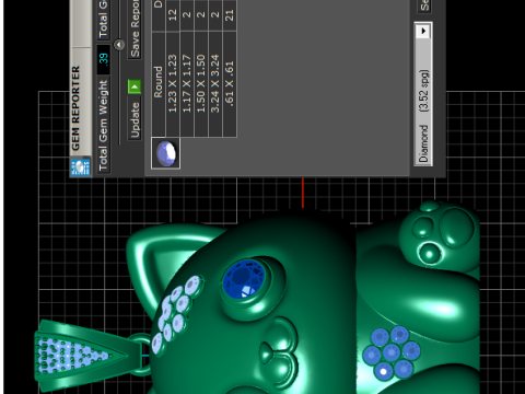 CAT GOLD PENDANT Modèles 3D en vedette