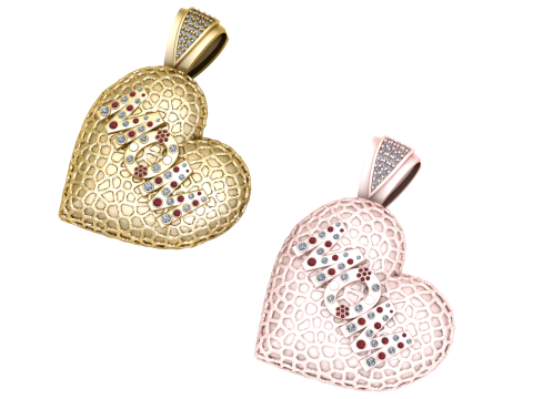 HEART M M PENDANT Modelo de impresión 3D