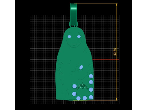 3D GOLD PENDANT 3Dプリントモデル
