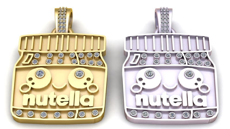 3D GOLD PENDANT Model Cetak 3D .c4d .max .obj .3ds .fbx .stl .blend
