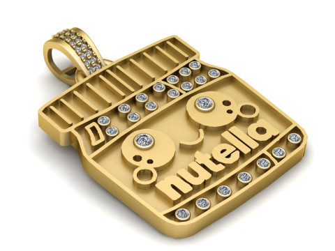 3D GOLD PENDANT 3Dプリントモデル