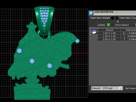 GOLD FACES PENDANT 3D Print Model