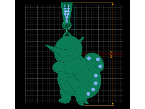 3D GOLD CAT PENDANT 3D Print Model