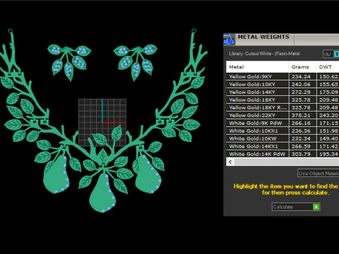PINGENTE DE COLAR DE OURO Modelo de Impressão 3D