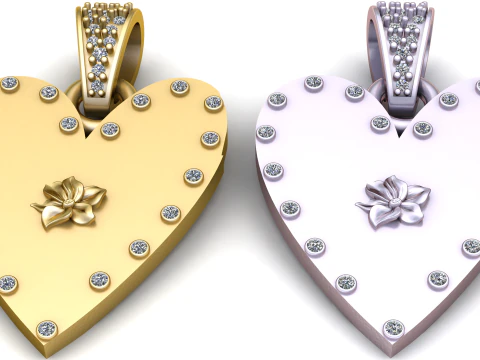 КУЛОН-СЕРДЕЦЕ 3D Принт Модель