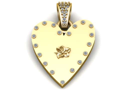 HEART PENDANT 3D Print Model