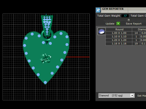 HEART PENDANT 3D Print Model