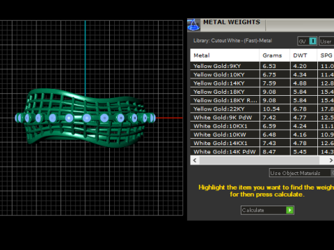 3D GLD BRACLET PENDANT 3Dプリントモデル