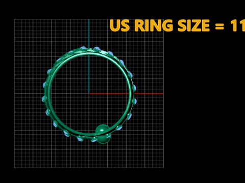 3D GOLD BRACLET PENDANT 3D Print Model