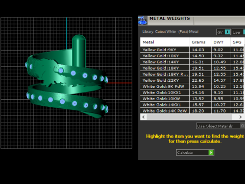 3D GOLD BRACLET PENDANT 3D Print Model