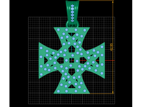 3D GOLD PENDANT 3D Print Model