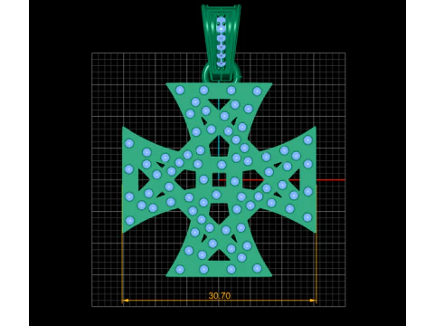 3D GOLD PENDANT 3D Print Model