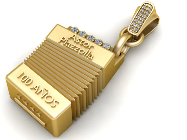 3D GOLD PENDANT 3D Print Model .c4d .max .obj .3ds .fbx .stl .blend 
