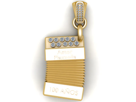 3D GOLD PENDANT 3D Print Model
