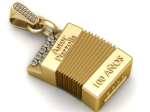 3D GOLD PENDANT 3D Print Model