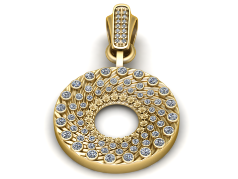 Stunning round pendant 3D 打印模型