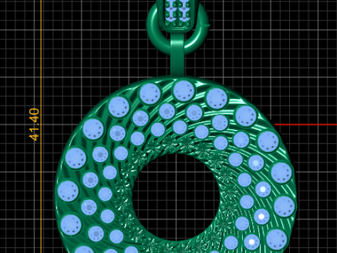 Stunning round pendant 3D 打印模型