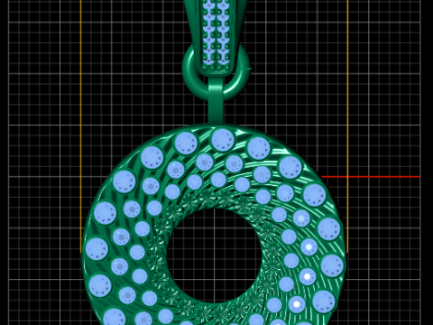 Stunning round pendant 3D 打印模型