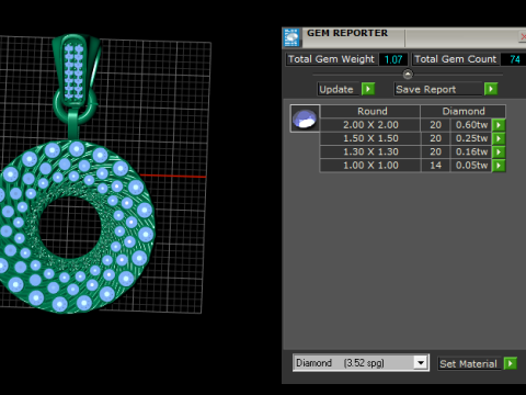 Stunning round pendant 3D 打印模型