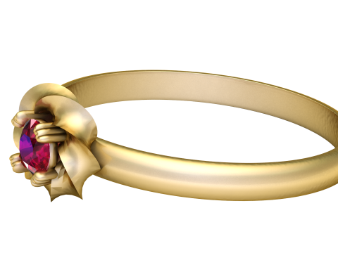 3D GOLD RING 3D Druckmodell