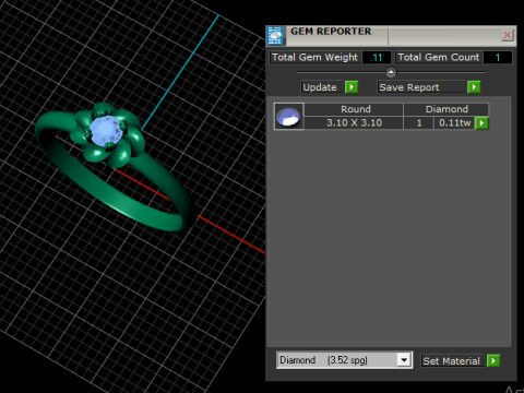 3D GOLD RING 3D Druckmodell