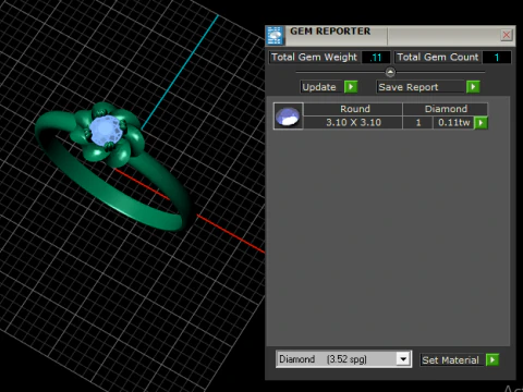 3D GOLD RING 3D Print Model