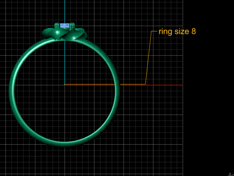 3D GOLD RING 3D Druckmodell