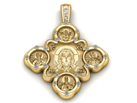 3D GOLD PENDANT 3D Print Model