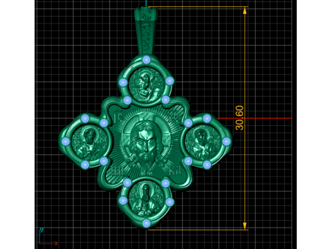 3D GOLD PENDANT Model Cetak 3D