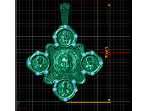3D GOLD PENDANT 3D Print Model