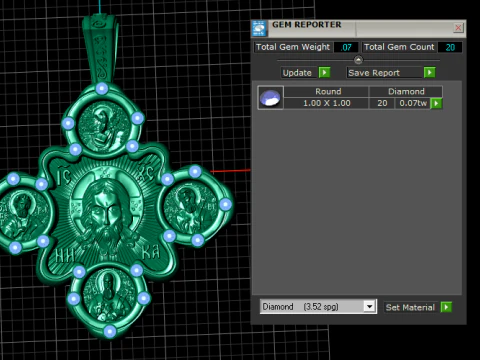 3D GOLD PENDANT 3D Print Model