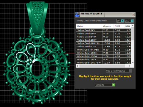 Luxurious gold pendant Model Cetak 3D