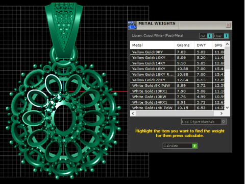 Luxurious gold pendant 3D Print Model