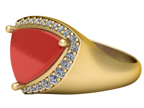 Gold ring Modèles 3D en vedette