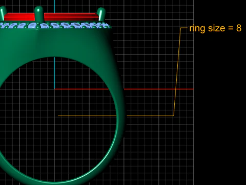 Gold ring 3D Print Model