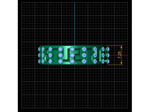 Gold band ring Modello di stampa 3D